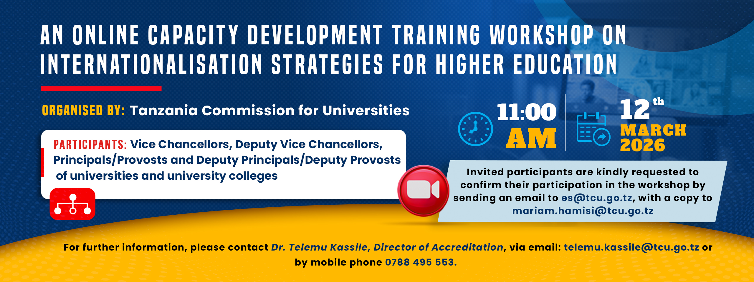 Online Capacity Development Training Workshop on Internationalisation Strategies for Higher Education